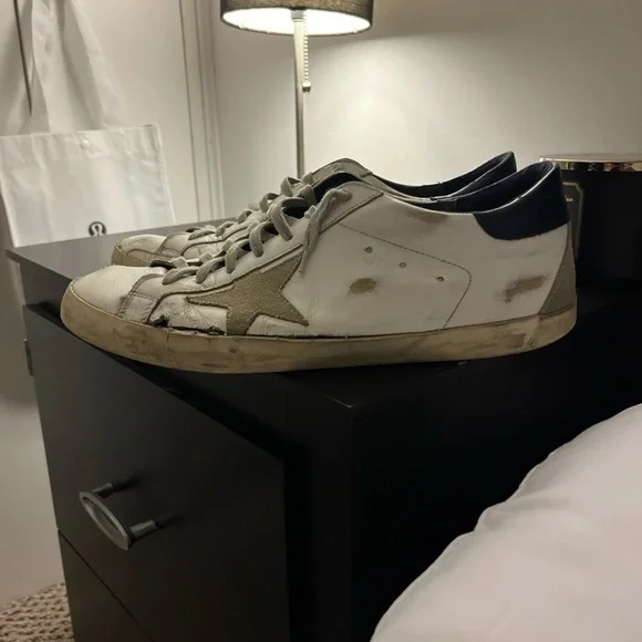 GGDB White and Black Star Sneakers - Picture 3 of 5